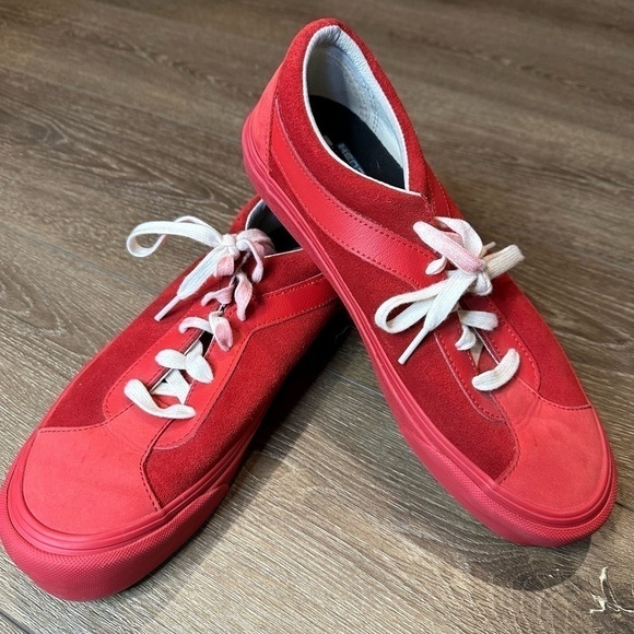 VANS Bold Ni LX Nubuck Suede Racing Red Chili Pepper Ultracush - Picture 2 of 13